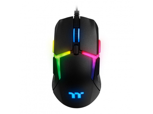 THERMALTAKE LEVEL 20 RGB 16000dpi Optical 2000hz &lt;b&gt;AMBIDEXTROUS&lt;/b&gt; Gaming Mouse - 8 Button GMO-LVT-WDOOBK-01