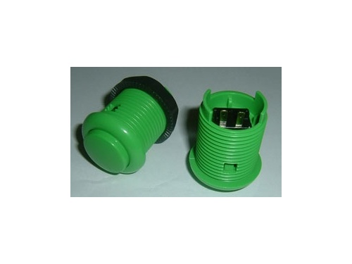 30mm GREEN Generic Arcade Pushbutton B-1105 includes built in microswitch