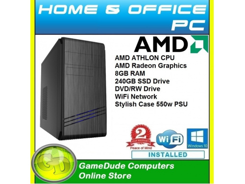 MAGNUM MAX &lt;b&gt;AMD DUAL CORE&lt;/b&gt; 8GD Ram - 240GB SSD - DVD/RW - Radeon Graphics - WiFi - &lt;b&gt;Windows 10/11 Installed&lt;/b&gt;