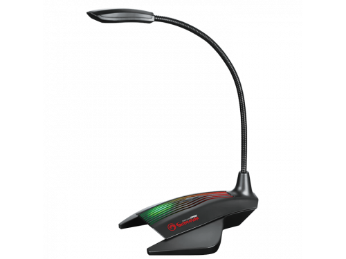 MARVO USB Powered Desk Microphone Rainbow Backlight - Adjustable Arm MODEL : MIC-01