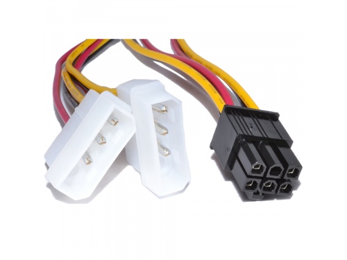 4 pin Molex to 6 pin PCIe connector