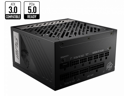 MSI 850W PSU - MPG A850G PCIE5 ATX 3.0 / - 80 PLUS GOLD CERTIFIED, FULL MODULAR.