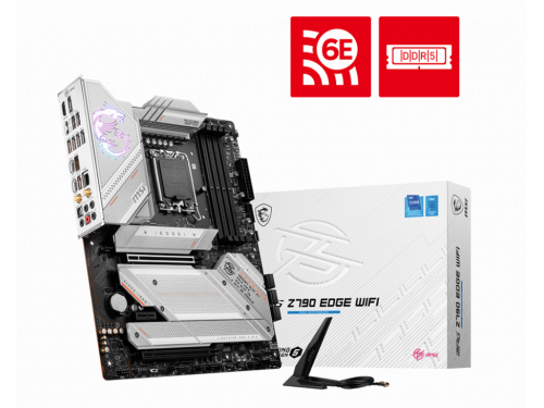 MSI MPG Z790 EDGE WIFI LGA1700 MOTHERBOARD INTEL Z790, Socket 1700, ATX, DDR5, LAN, Wi-Fi 6E