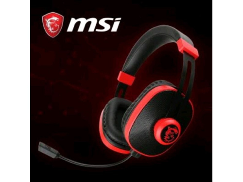 MSI DS500 Gaming Headset RED/BLACK OEM Package On Cable Control - 3.5mm Jack
