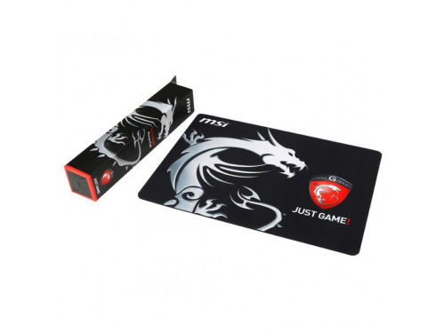 MSI JUST GAME Black Gaming mouse pad 380mm x 260mm x 3mm - Micro Texture - Rubber Base