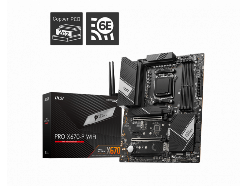 MSI PRO X670-P WIFI Motherboard DDR-5 - Socket: AM5