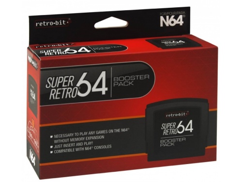 Retro-bit Super Retro64 N64 Jumper Pak / Booster Pack 092515 0528821 (849172000247)
