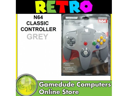 TEKNOGAME N64 GREY Classic Controller MODEL : N4902  (722267833633)