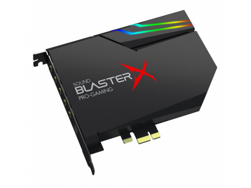 Sound Blaster X AE5 PLUS PCIe Sound Card AURORA Reactive RGB + 1x RGB Strip Dolby Digital Live / DTS