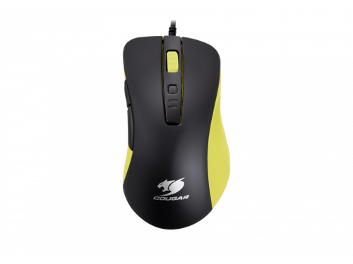 Cougar 300M Black/Yellow Gaming Mouse 7 Programmable Buttons DPI 4000 Model (CGR-WOMY-300)