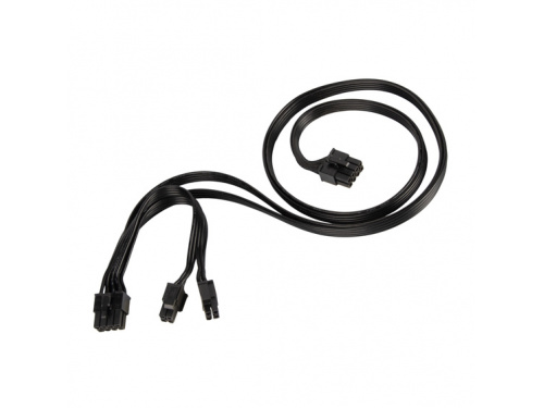 SilverStone EPS 8pin to EPS 8pin + 4+4 splitter for Silverstone Power Supplies -  BLACK MODEL : SST-PP13