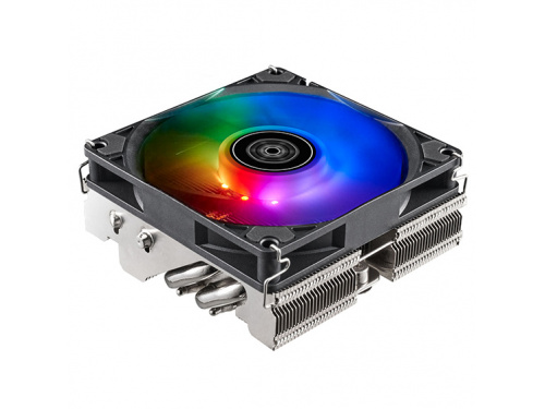 SILVERSTONE Hydrogon H90 ARGB Horizontal CPU cooler with 4 heat-pipes and 92mm PWM ARGB fan. MODEL : SST-HYH90-ARGB