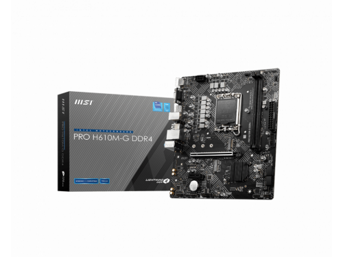 MSI PRO H610M-G DDR-4 Micro ATX Motherboard M.2 - USB 3.2 Gen1 - Socket LGA1700