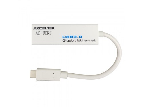 Axceltek 15cm USB-C to RJ45 ethernet adapter PN : AC-UCRJ