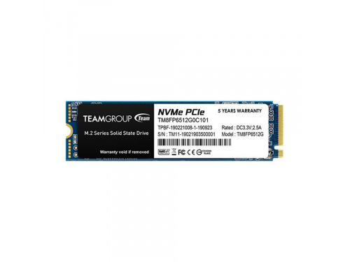 Team TM8FP6512G0C101 512G MP33 M.2 NVME SSD