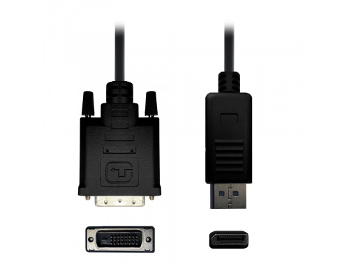 Axceltek 2m DP to DVI Cable (M to M DVI24+1) PN : CDPDVI-2