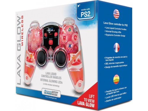 DREAMGEAR PS2 Lava Glow Wireless Controller - Red ITEM # EFG-01 061716 (837742005259)
