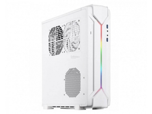 SilverStone RAVEN Series SFF Desk/Tower Case No PSU - Mini DTX / ITX - USB 3.0 - WHITE - ARGB MODEL : SST-RVZ03W-ARGB