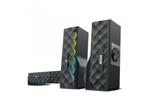 MARVO Scorpion SG-280 2.0 USB Powered Speakers / Soundbar - Volume Control Rainbow LED - 3.5mm Audio Jack - 1.5meter cable Wireless Bluetooth MODEL : HYPERNOVA G1
