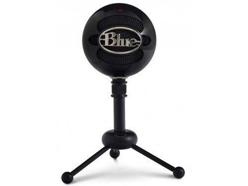 BLUE SNOWBALL &lt;b&gt;GLOSS BLACK&lt;/b&gt; Dual Mic Capsule USB Microphone with Stand 836213001912