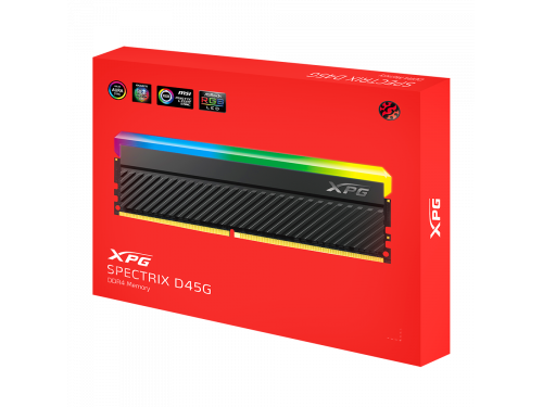 ADATA XPG 64gb Kit (2x32gb) 3600Mhz (Black) SPECTRIX D45G - RGB - GAMING MEMORY Model: AX4U360032G18I-DCBKD45G