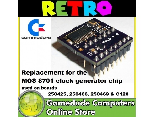 C64 TOLB PAL MOS 8701 IC Replacement used on later C64, SX-64, the C64c, C64r and C128