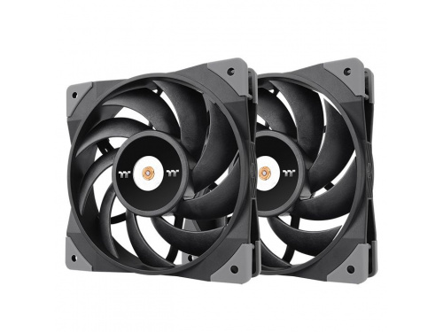 ThermalTake TOUGHFAN 12 --Twin Pack-- 500~2000rpm  Hydrolic Bearing-Model: CL-F082-PL12BL-A 