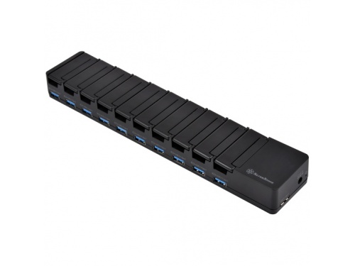 SILVERSTONE UC04-PRO 60watt 10 Port USB 3.1 Charge and Data Station - SST-UC04B-PRO