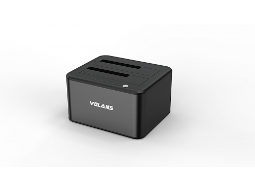VOLANS VL-DS30S Dual Bay USB3.0 Aluminium Docking Station for 2.5″ and 3.5″ SATA HDD