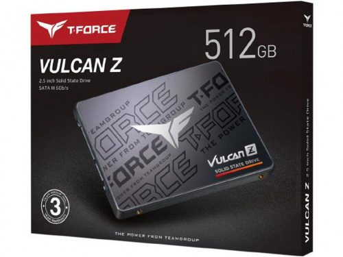 Team T253TZ512G0C101 T-Force VULCAN Z 512GB 2.5&quot; Sata SSD