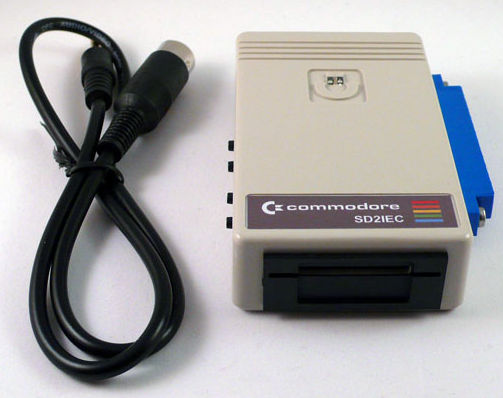 sd2iec11 SD2IEC Commodore 64 Floppy Drive Emulator with Reset button Supplied with Cable - Requires SDcard - GameDude Computers